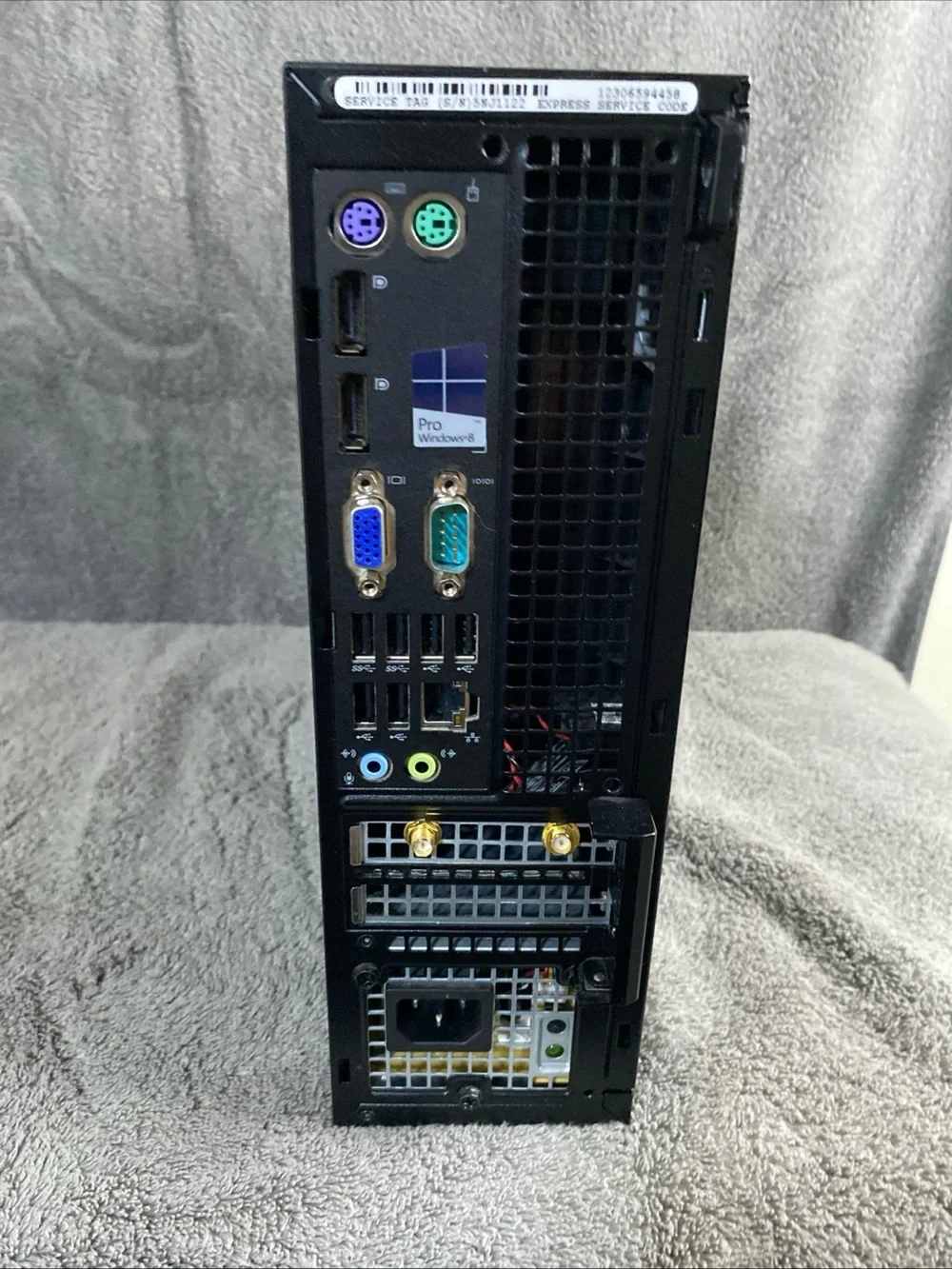 Dell Small Form Factor Desktop with Black Wired Keyboard - Black Window 10 pro
